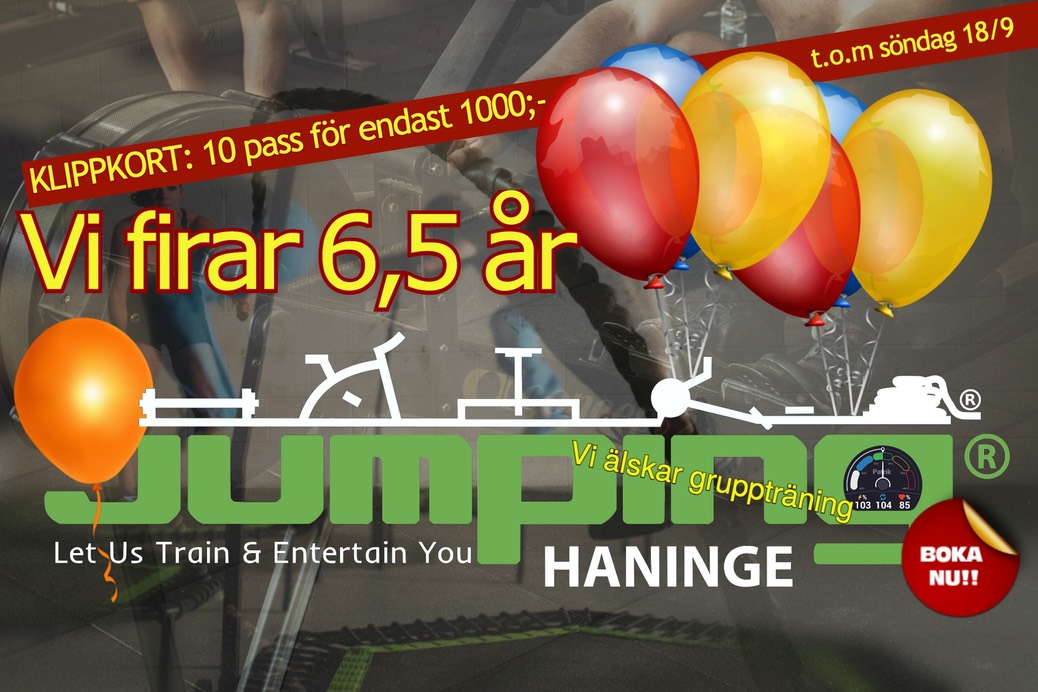 Jumping Haninge 6,5 år klippkort 1000- 