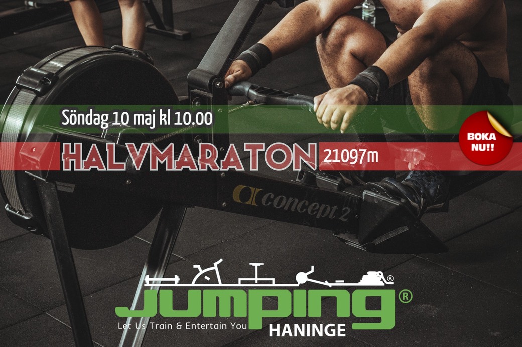 Jumping Haninge HALVMARATON UTAN ACTIVIO 10 MAJ BOKA NU